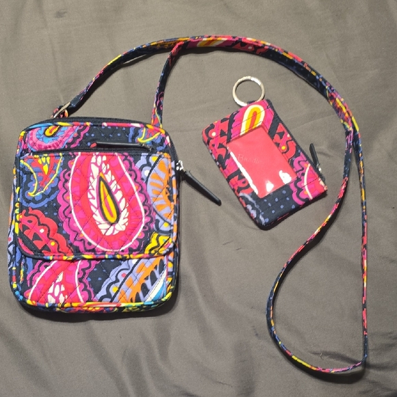 Handbags - NWOT Vera Bradley Twightlight Paisley Crossbody Bag and Card Holder Set